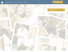Tablet Screenshot of lifecarecenterofhilo.com